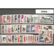 Francia France 1954 Año Completo MNH