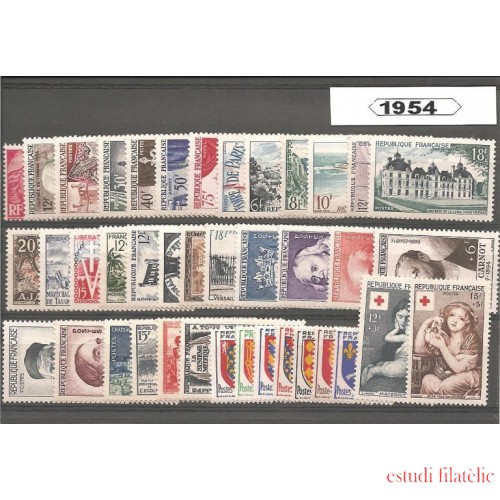 Prophila Collection Francia Francobollo 939 MNH ** (Edizione Completa) - 1952 Strutture - MNH, Catalogo