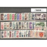 Francia France 1955 Año Completo MNH