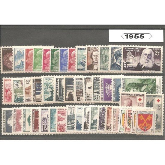 Francia France 1955 Año Completo MNH Francia France 1955 Año Completo MNH