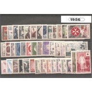 Francia France 1956 Año Completo MNH