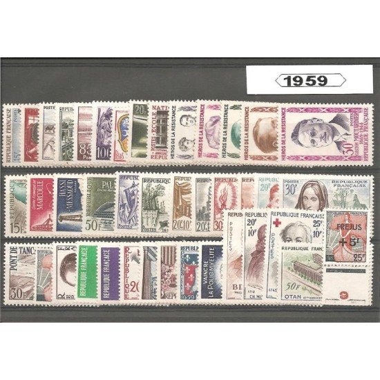 Francia France 1959 Año Completo MNH Francia France 1959 Año Completo MNH
