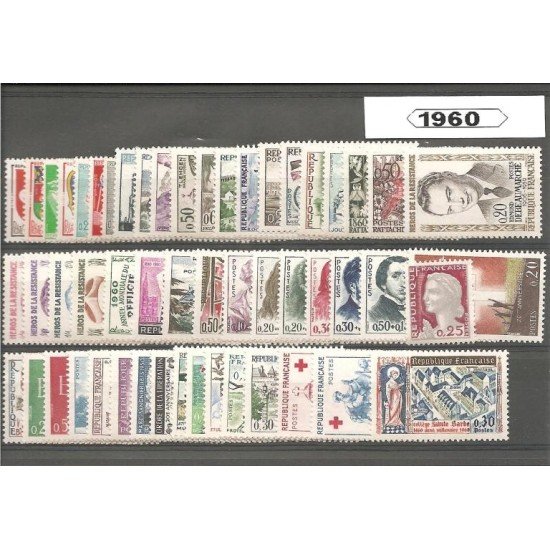Francia France 1960 Año Completo MNH