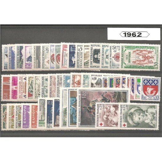 Francia France 1962 Año Completo MNH