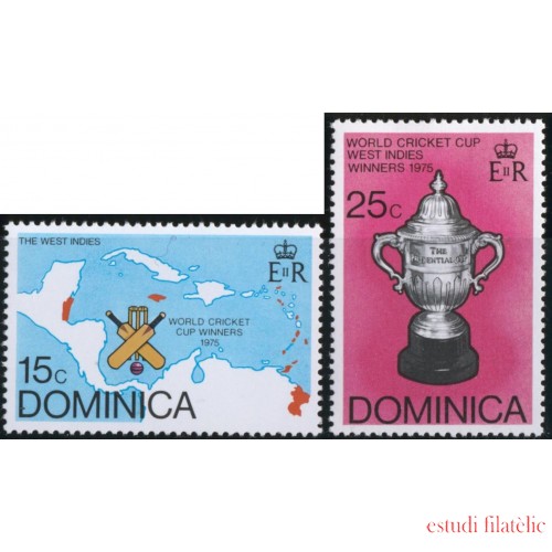 DEP2  Dominica  Nº 485/86  1975   MNH