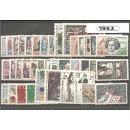 Francia France 1963 Año Completo MNH