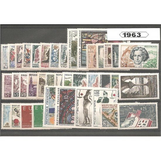Francia France 1963 Año Completo MNH Francia France 1963 Año Completo MNH