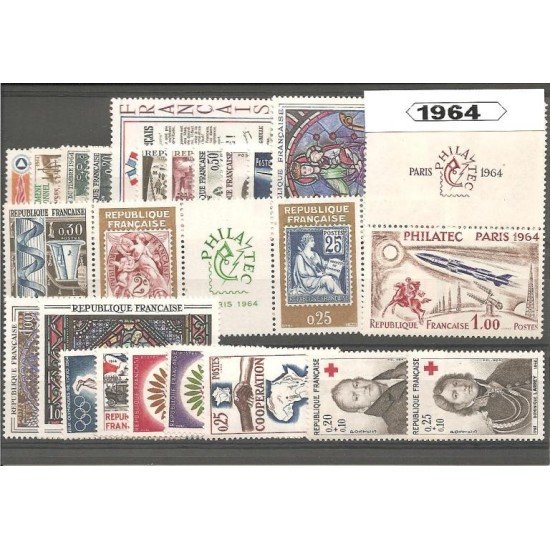 Francia France 1964 Año Completo MNH