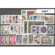 Francia France 1967 Año Completo MNH