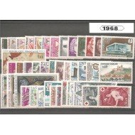 Francia France 1968 Año Completo MNH