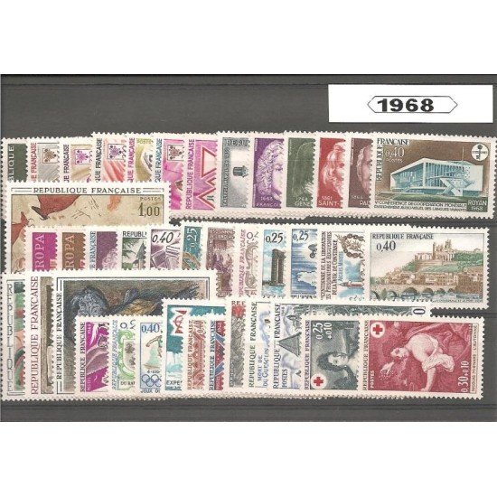 Francia France 1968 Año Completo MNH Francia France 1968 Año Completo MNH