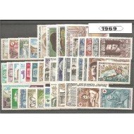 Francia France 1969 Año Completo MNH