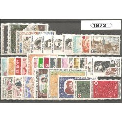 Francia France 1972 Año Completo MNH Francia France 1972 Año Completo MNH