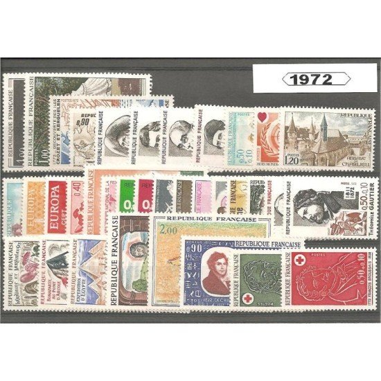 Francia France 1972 Año Completo MNH Francia France 1972 Año Completo MNH