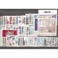 Francia France 1974 Año Completo MNH