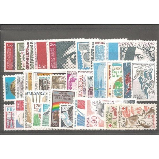 Francia France 1975 Año Completo MNH