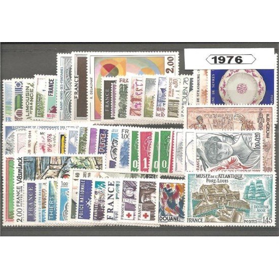 Francia France 1976 Año Completo MNH