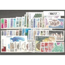 Francia France 1977 Año Completo MNH Francia France 1977 Año Completo MNH
