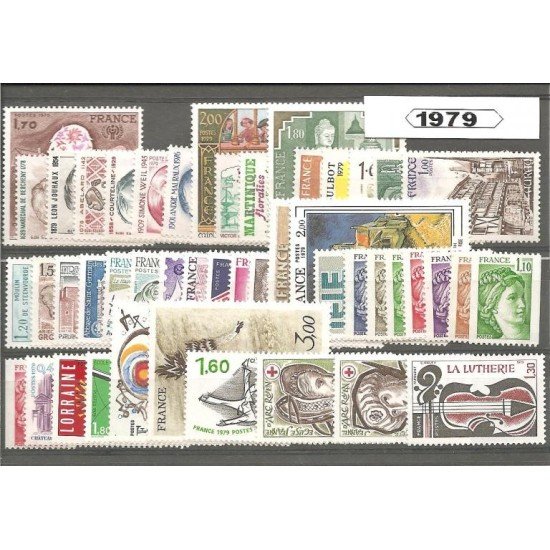 Francia France 1979 Año Completo MNH