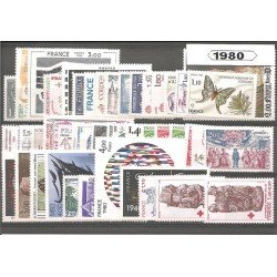 Francia France 1980 Año Completo MNH Francia France 1980 Año Completo MNH