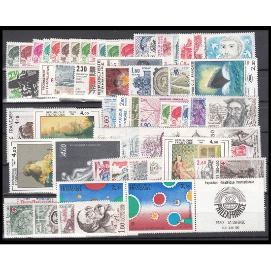 Francia France 1982 Año Completo MNH Francia France 1982 Año Completo MNH