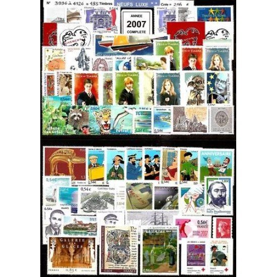 Francia France 2007 Año Completo MNH
