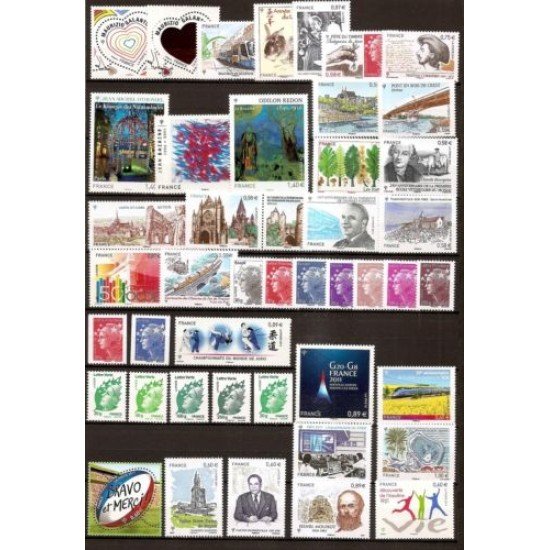 Francia France 2011 Año Completo MNH Francia France 2011 Año Completo MNH