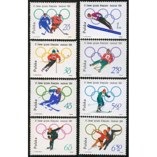 DEP5 Polonia Poland Nº 1322/29 MNH DEP5 Polonia Poland Nº 1322/29 MNH