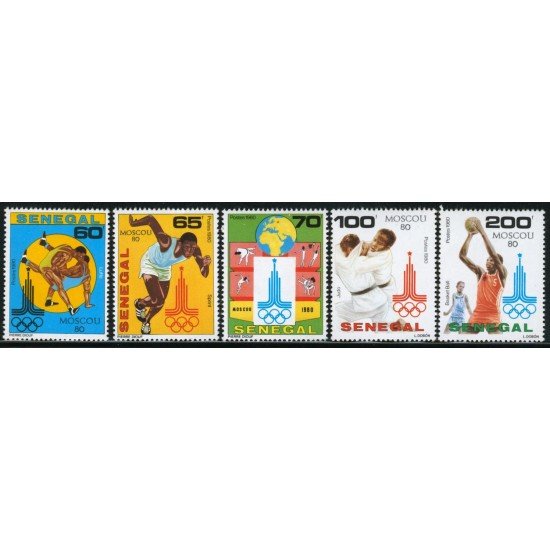 DEP5 Senegal Nº 542/46 1980 MNH DEP5 Senegal Nº 542/46 1980 MNH
