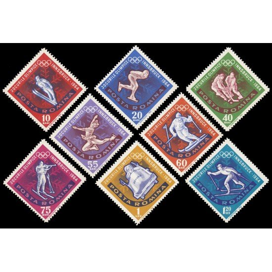 DEP5 Rumanía Romania 1976/83 1964 9º Juegos olímpicos de invierno MNH DEP5 Rumanía Romania 1976/83 1964 9º Juegos olímpicos de invierno MNH