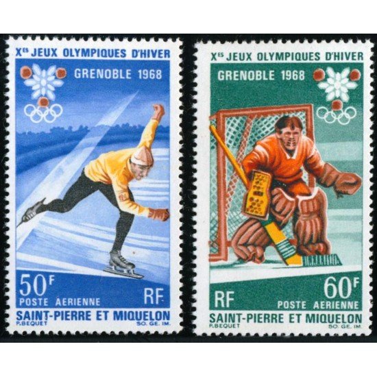 DEP5 San Pedro y Miguelón St. Pierre et Miquelon Nº A 40/41 1968 MNH DEP5 San Pedro y Miguelón St. Pierre et Miquelon Nº A 40/41 1968 MNH