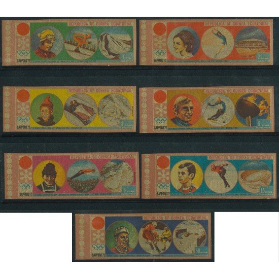 DEP5 Guinea Ecuatorial Equatorial Guinea 20 + A 6 dentada y sin dentar  MNH