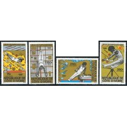 DEP5 Costa de Marfil  Ivory Coast  Nº A 71/74  1980   MNH