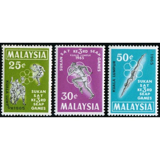 DEP7 Malasia 30/32 1965 MNH DEP7 Malasia 30/32 1965 MNH