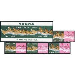 DEP5 Tonga 668/71 + HB 9 1987 MNH DEP5 Tonga 668/71 + HB 9 1987 MNH
