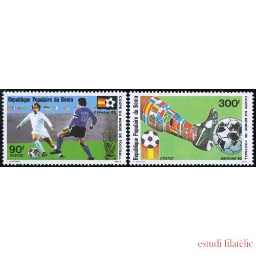 DEP5  Benín  Nº 539/40  deportes fútbol MNH