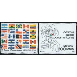 México 1197/98 1987 Décimos Juegos Panamericanos MNH México 1197/98 1987 Décimos Juegos Panamericanos MNH