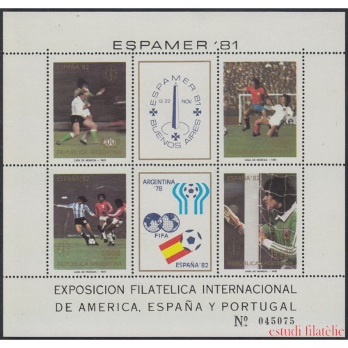 DEP5 Argentina 28 1981 Exposición Filatélica Internacional MNH