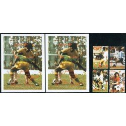 DEP5 Bhutan Nº 558/61 + HB 82/83 deportes fútbol MNH DEP5 Bhutan Nº 558/61 + HB 82/83 deportes fútbol MNH
