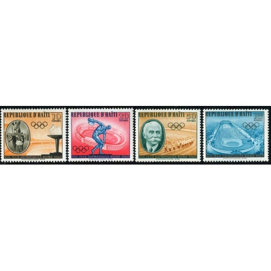 DEP6 Haití 447/50 1960 MNH DEP6 Haití 447/50 1960 MNH
