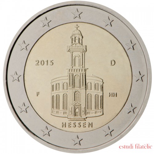 Alemania 2015 2 € euros conmemorativos Hessen San Pablo  ( 5 monedas )