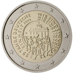 Alemania 2015 2 € euros conmemorativos Reunificación 25 años de la unidad alemana ( 5 monedas ) Alemania 2015 2 € euros conmemorativos Reunificación 25 años de la unidad alemana ( 5 monedas )