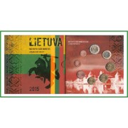 Lituania  2015  Cartera Oficial Cartera Oficial Monedas € euro Set 
