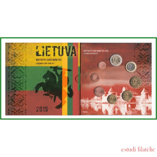 Lituania  2015  Cartera Oficial Cartera Oficial Monedas € euro Set 
