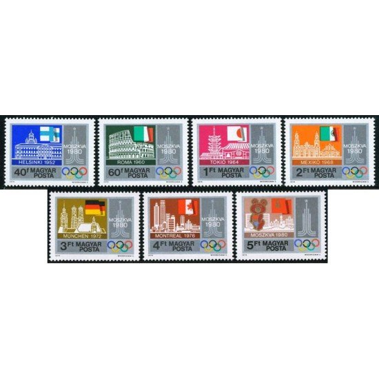 DEP6 Hungría Hungary Nº 2675/81 1980 MNH DEP6 Hungría Hungary Nº 2675/81 1980 MNH