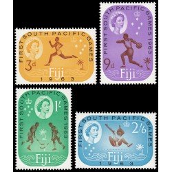 DEP6 Fiji Islas 173/76 1963 1º Juegos deportivos del Pacífico Sur MNH DEP6 Fiji Islas 173/76 1963 1º Juegos deportivos del Pacífico Sur MNH