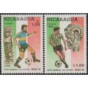 Nicaragua 1402/03 1986 Copa del mundo de Fútbol  México 86 MNH