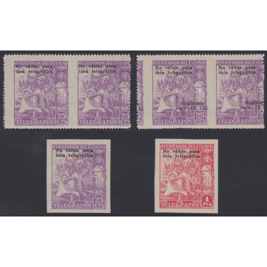 España Spain Beneficencia Huérfanos de Telégrafos 19s/20s 1938 Niños MNH España Spain Beneficencia Huérfanos de Telégrafos 19s/20s 1938 Niños MNH