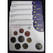 Alemania 2008 Cartera Oficial Euros € (5 cecas)