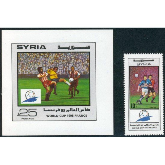 DEP7 Siria Sirya 1104 + HB 57 1998 MNH DEP7 Siria Sirya 1104 + HB 57 1998 MNH